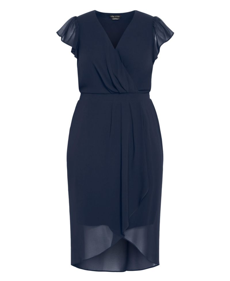 Plus Size Wrap Swing Dress