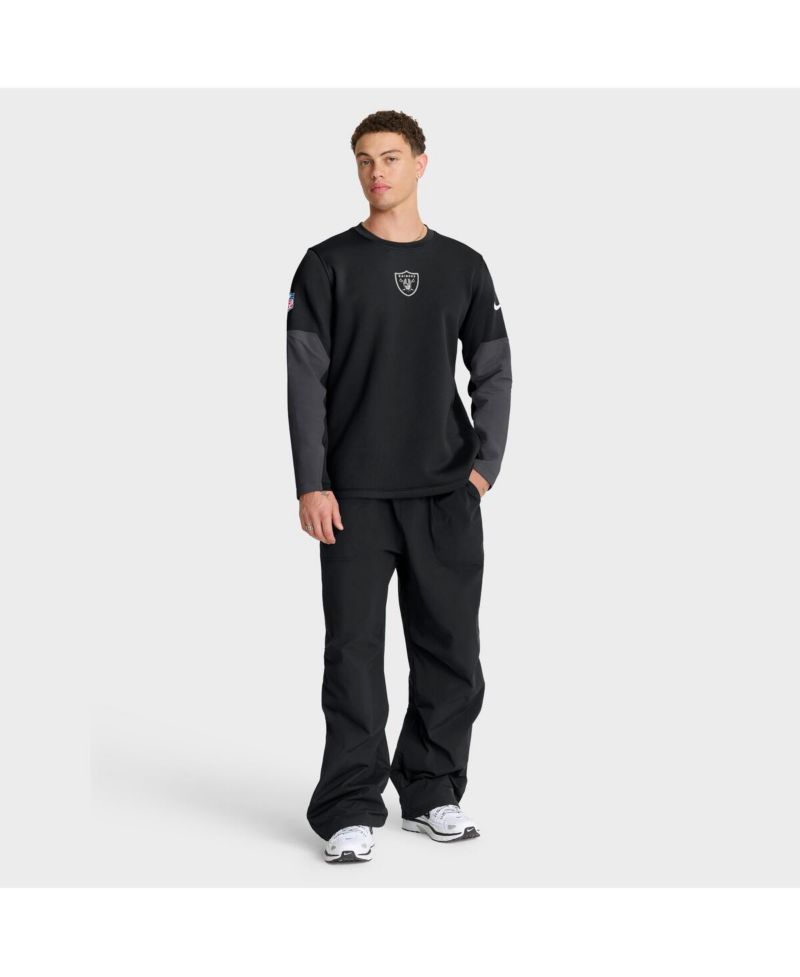 Men's Black Las Vegas Raiders Sideline Scripted to Win Performance Long Sleeve T-Shirt