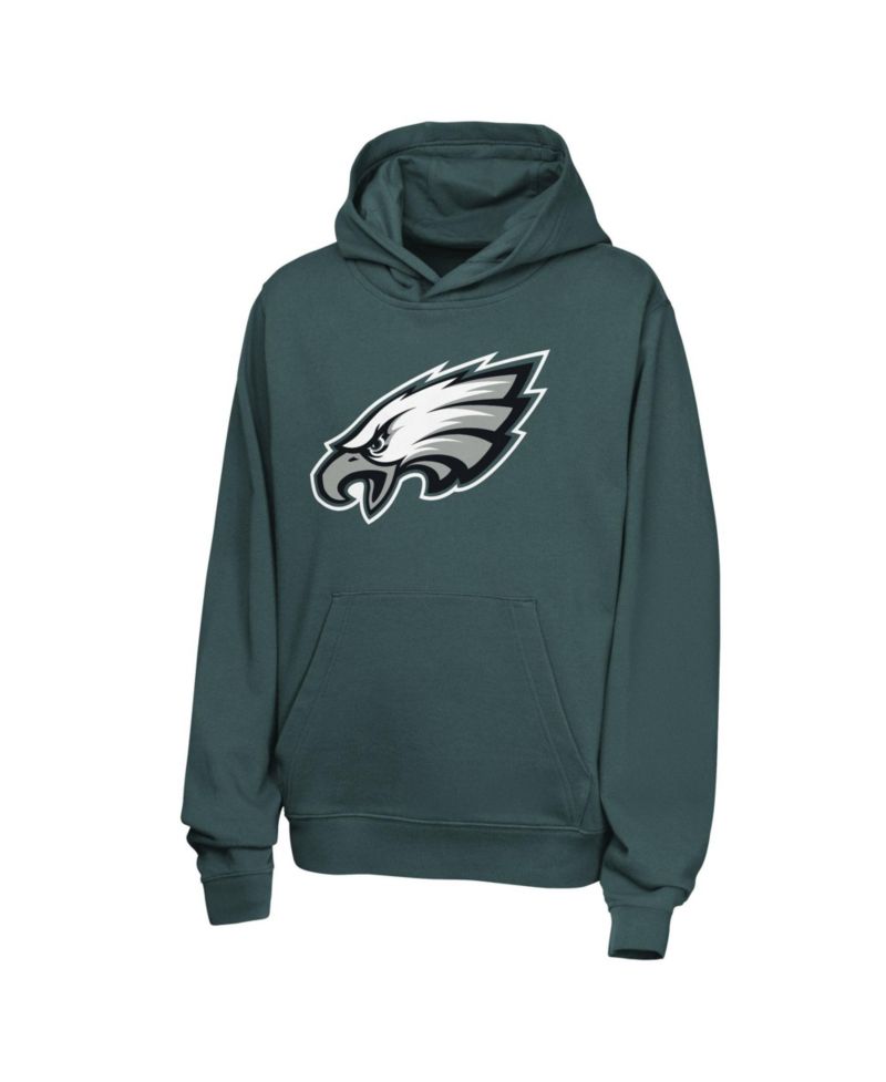 Big Boys and Girls Saquon Barkley Midnight Green Philadelphia Eagles Name & Number Club Fleece Hoodie