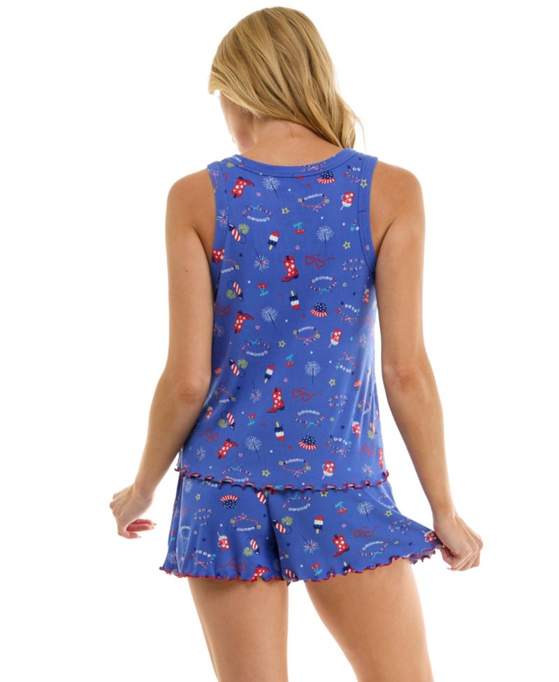 Women's Crewneck Top and Pull-On Shorts, 2-Piece Set