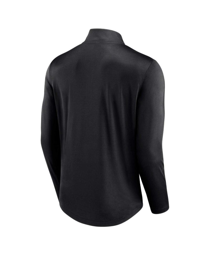 Men's Black Pittsburgh Pirates Quarterback Quarter-Zip Top