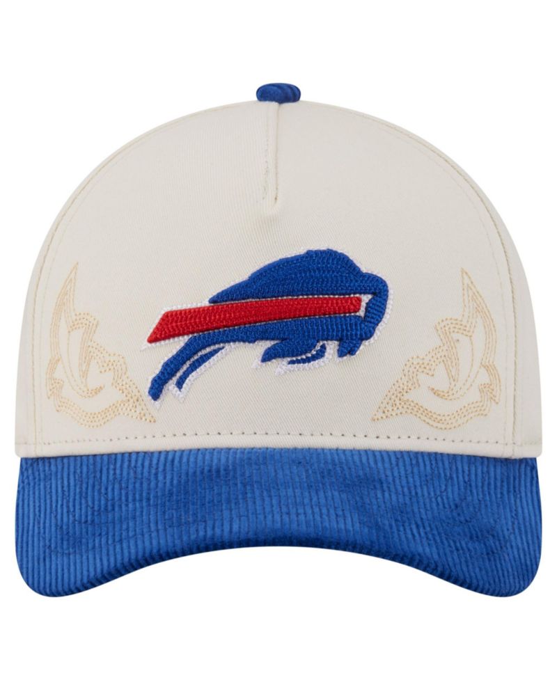 Men's Cream/Royal Buffalo Bills Western 9FORTY A-Frame Adjustable Hat
