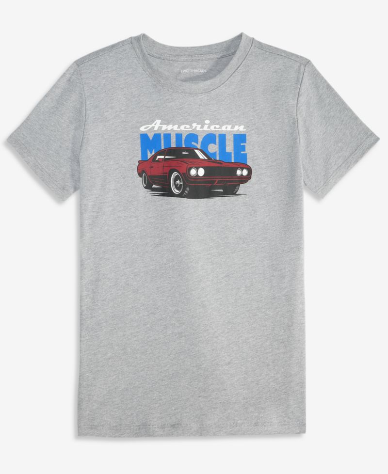 Boys' XS-XL Short-Sleeve American Muscle T-Shirt