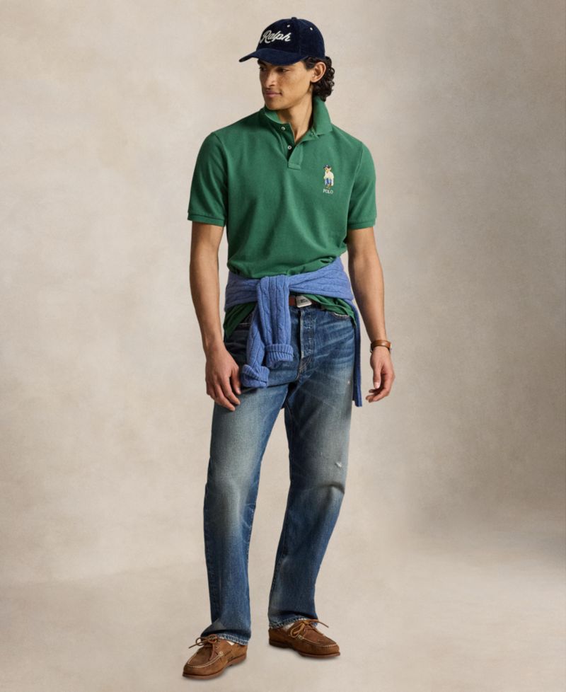 Men's Classic-Fit Polo Bear Mesh Polo Shirt