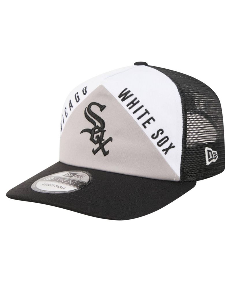 Men's White/Black Chicago White Sox Retro Cut 19TWENTY Adjustable Trucker Hat