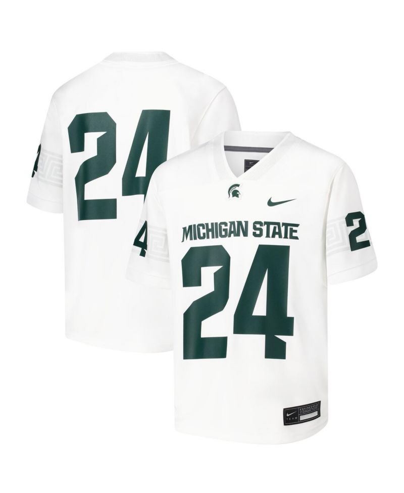 Big Boys and Girls 24 White Michigan State Spartans Untouchable Football Jersey