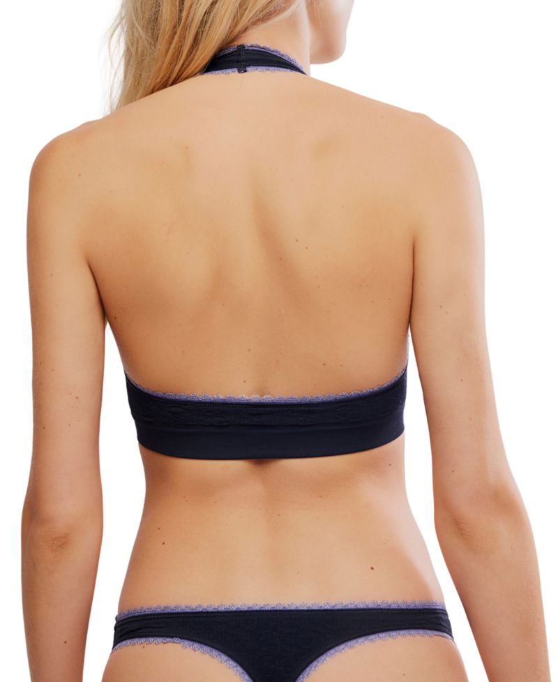 Women's Sweet Point Seamless Halter Scoop Neck Bralette