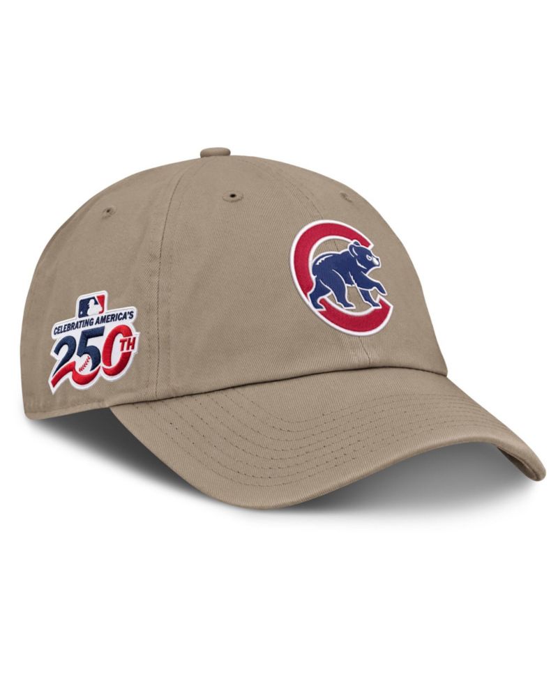 Men's Khaki Chicago Cubs Celebrating America's 250th Club Adjustable Hat
