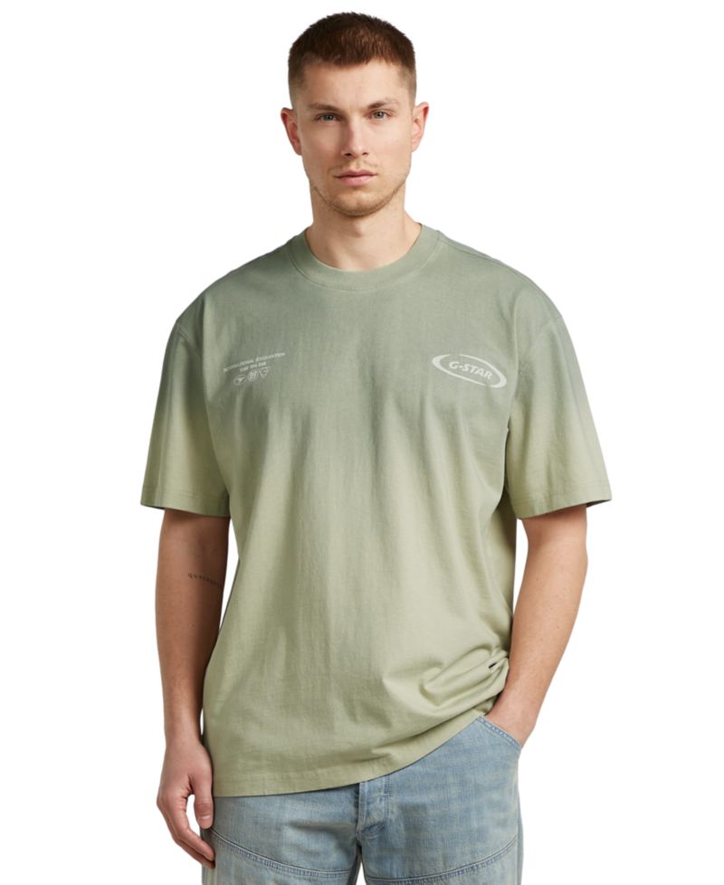 Men's Sprayed Relaxed-Fit Logo T-Shirt
