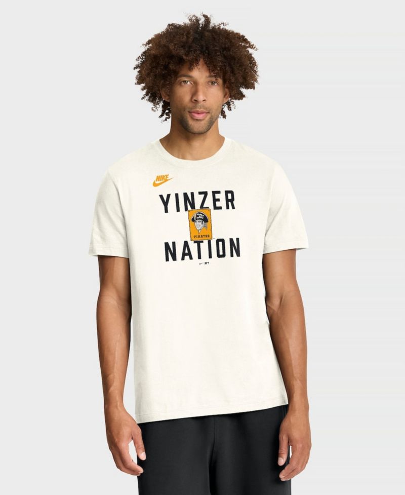 Men's Cream Pittsburgh Pirates Cooperstown Collection ‘70s Inspired T-Shirt