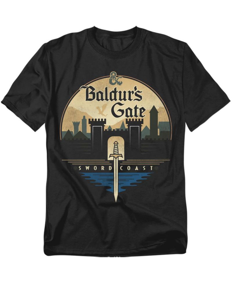 Big & Tall Dungeons And Dragons Baldur's Gate T-Shirt