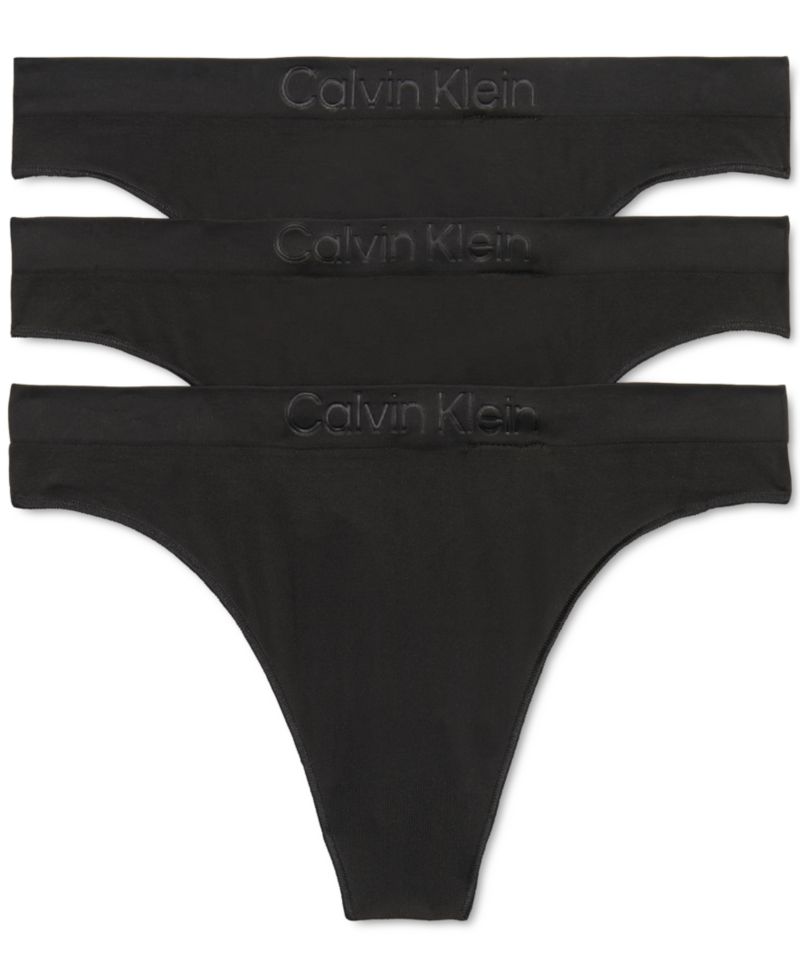 Women's Bonded Flex Mid-Rise Thong 3 Pack QD5211