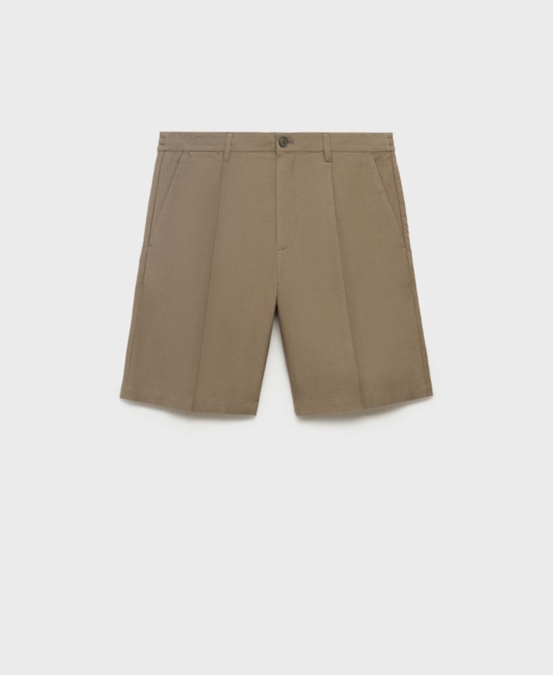 Men's Linen 9.5" Bermuda Shorts