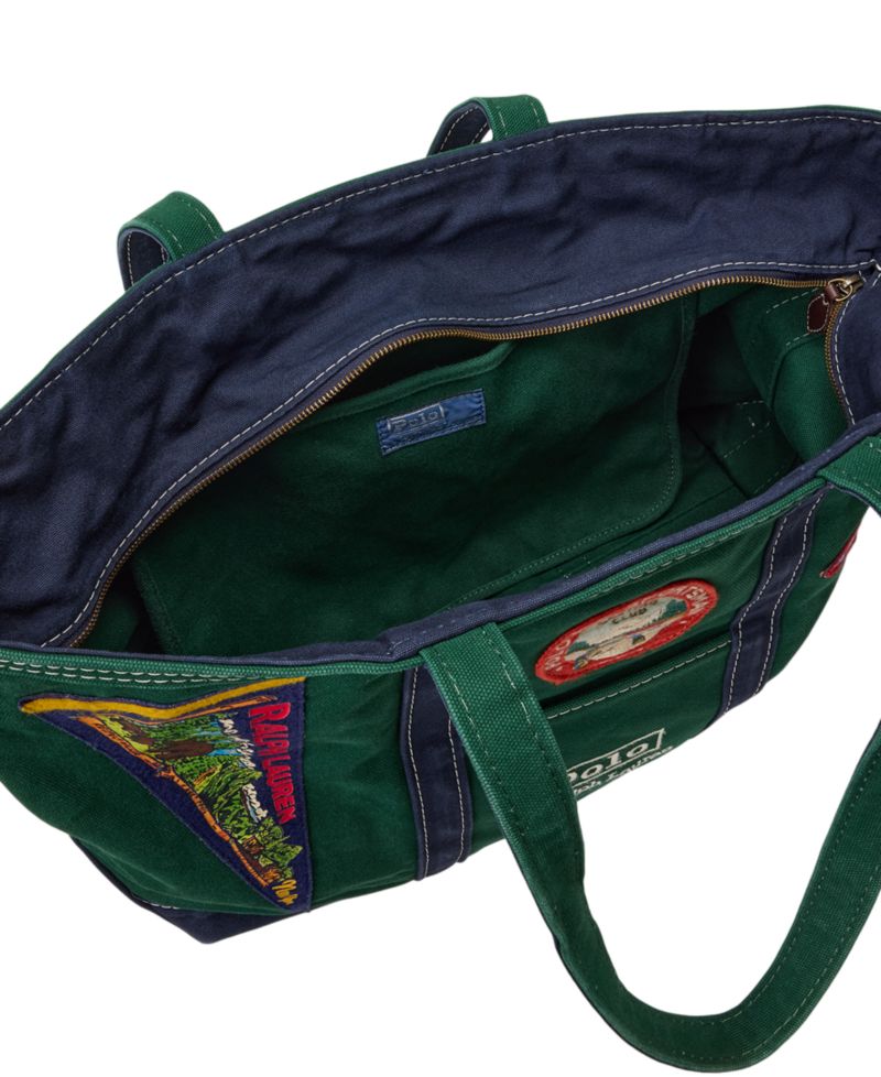 Logo-Patch Outdoors-Inspired Canvas Tote