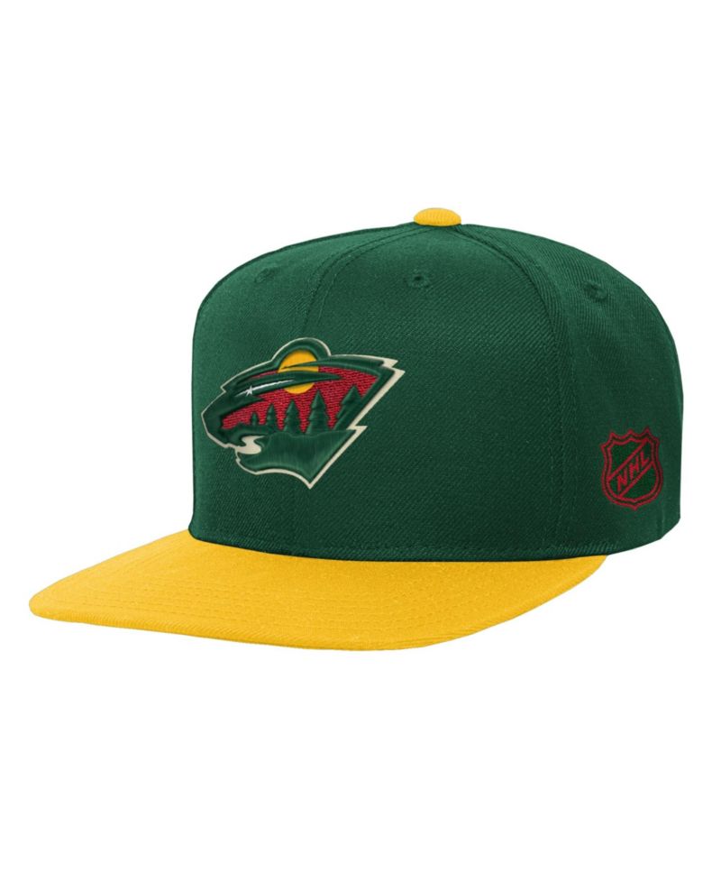 Big Boys and Girls Green/Gold Minnesota Wild Legendary Snapback Hat