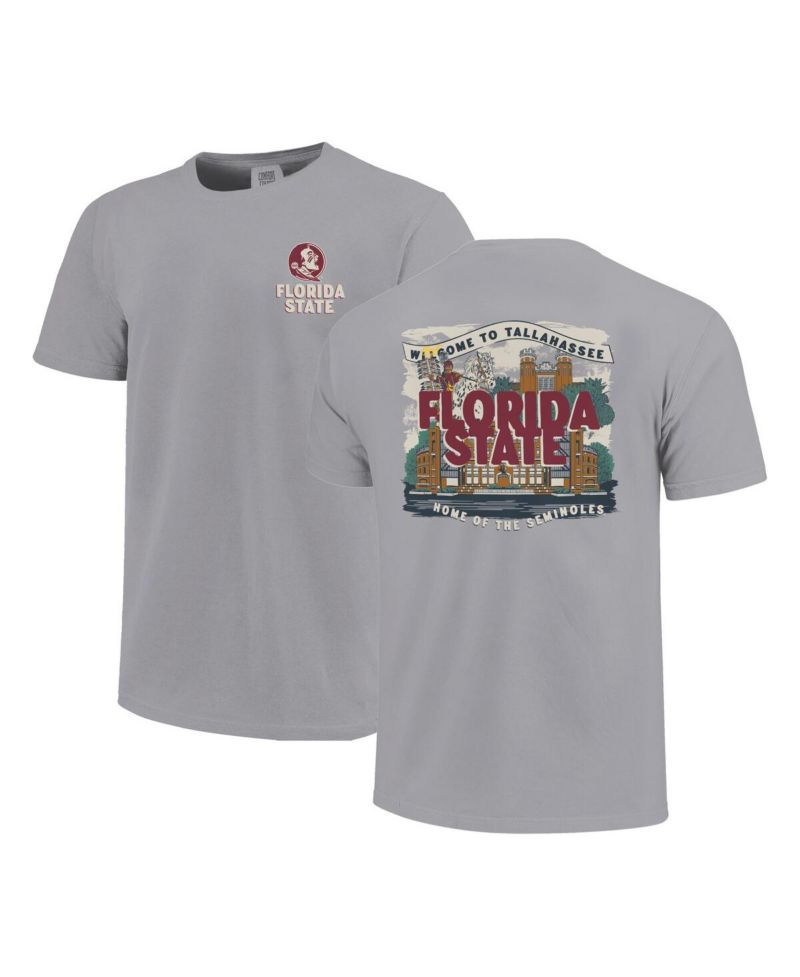 Big Boys and Girls Gray Florida State Seminoles Local Campus Scene T-Shirt