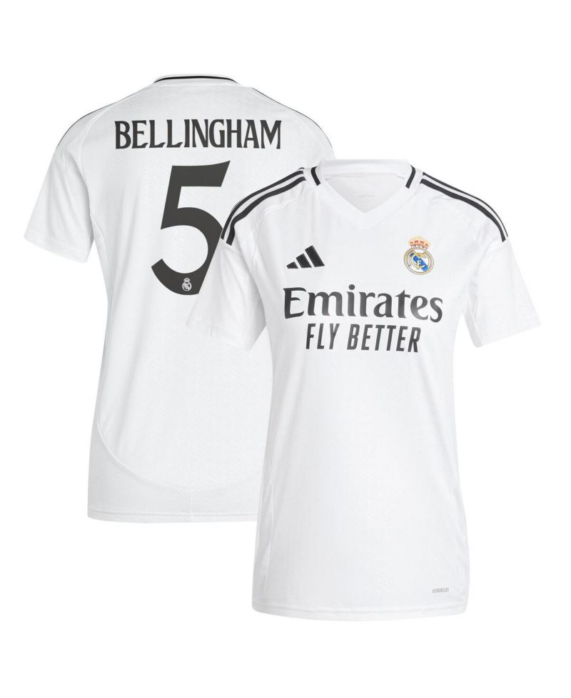 Women's Jude Bellingham White Real Madrid 2024/25 Home Replica Player Jersey