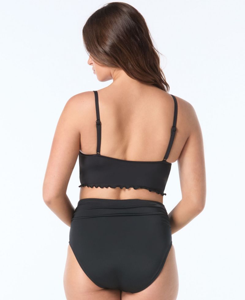 Women's Sweetheart Neck Lavish Underwire Crop Swim Top