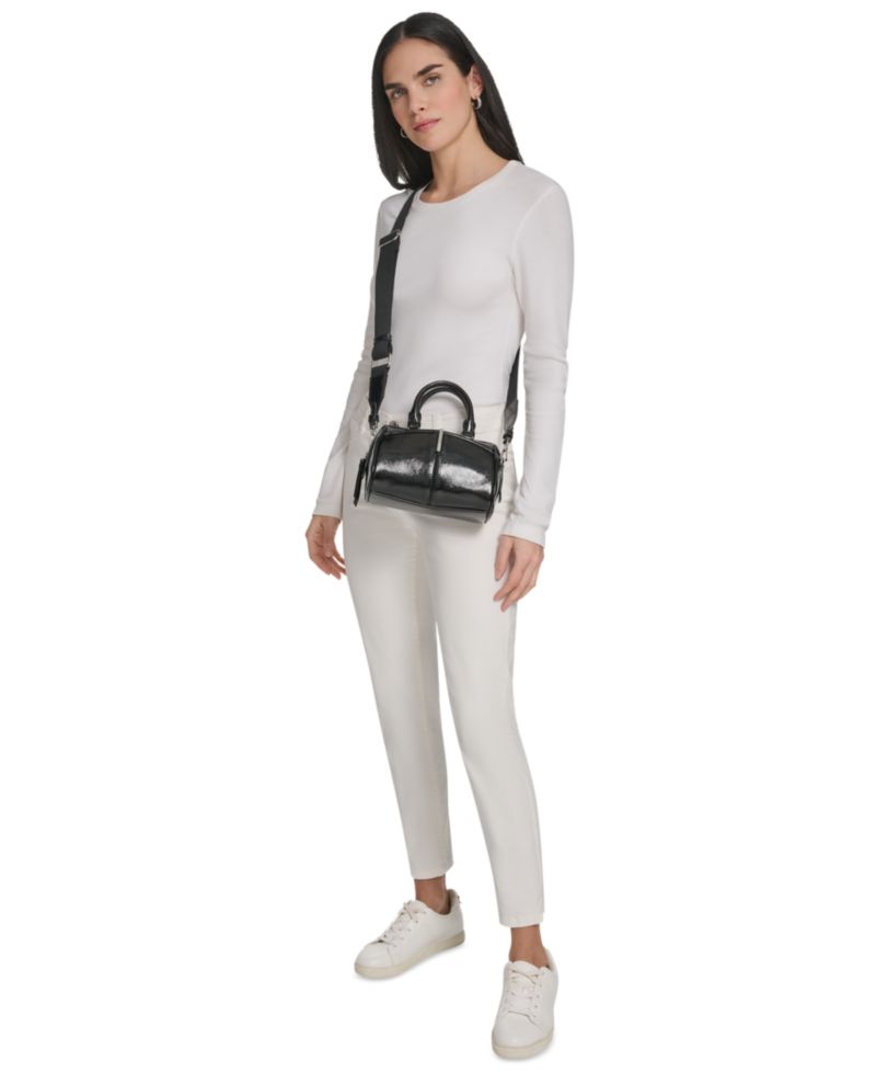 Genevieve Patent Mini Crossbody Handbag