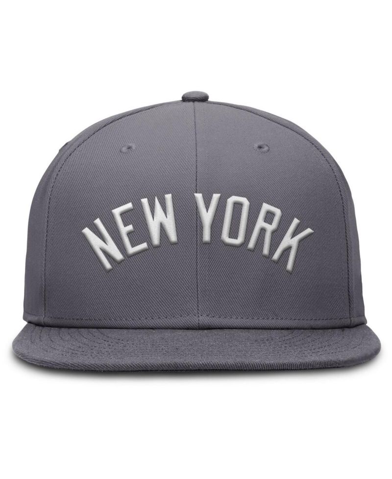 Men's Gray New York Yankees Performance True Fitted Hat