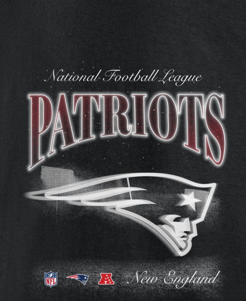 Men's Black New England Patriots Nightfall Long Sleeve Fleece Hoodie
