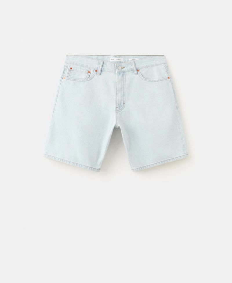 Men's Straight-Fit Denim 8.86" Bermuda Shorts