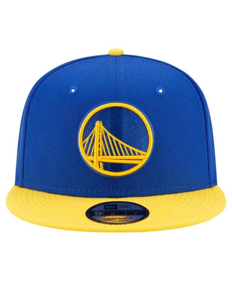 Men's Royal, Gold Golden State Warriors Official Team Color 2Tone 9FIFTY Snapback Hat