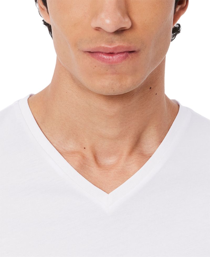 Men's Slim Fit V-Neck Cotton Undershirts, 5-Pack