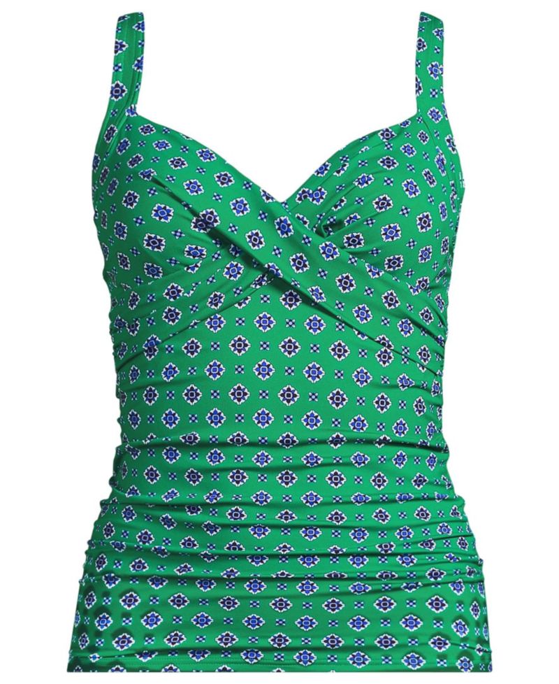 Women's Sweetheart Wrap Underwire Tankini Top