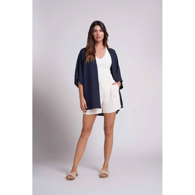 Women's Mila Very Oversized Lightweight Crinkled Fabric Kimono