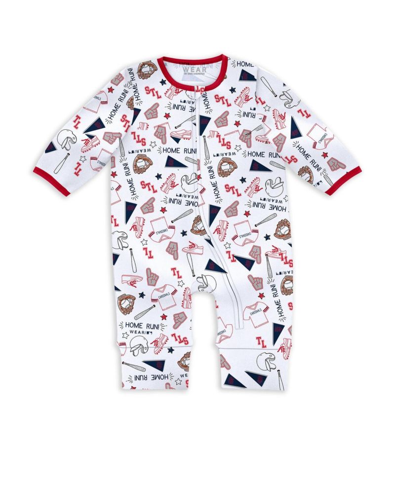 Baby Boys and Girls St. Louis Cardinals Sleep Play with Bib Set