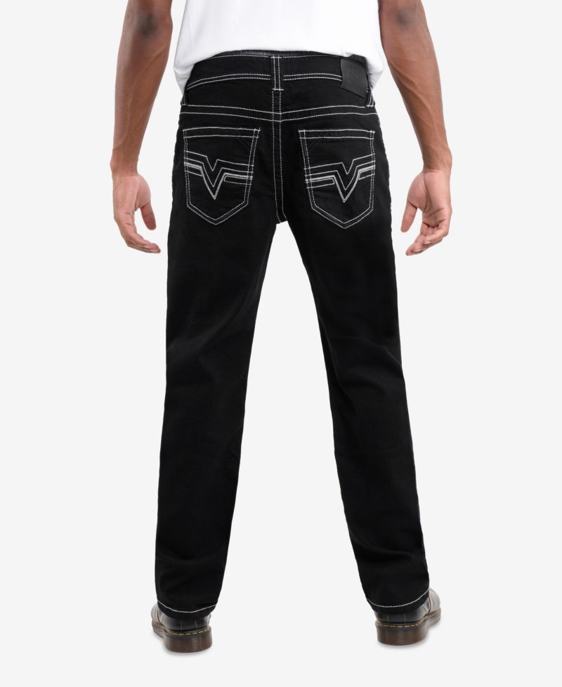 Men's Saddle Stitch Straight Fit Jeans