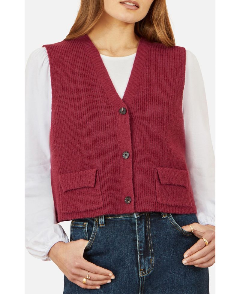 Women's Knitted Pullover Waistcoat