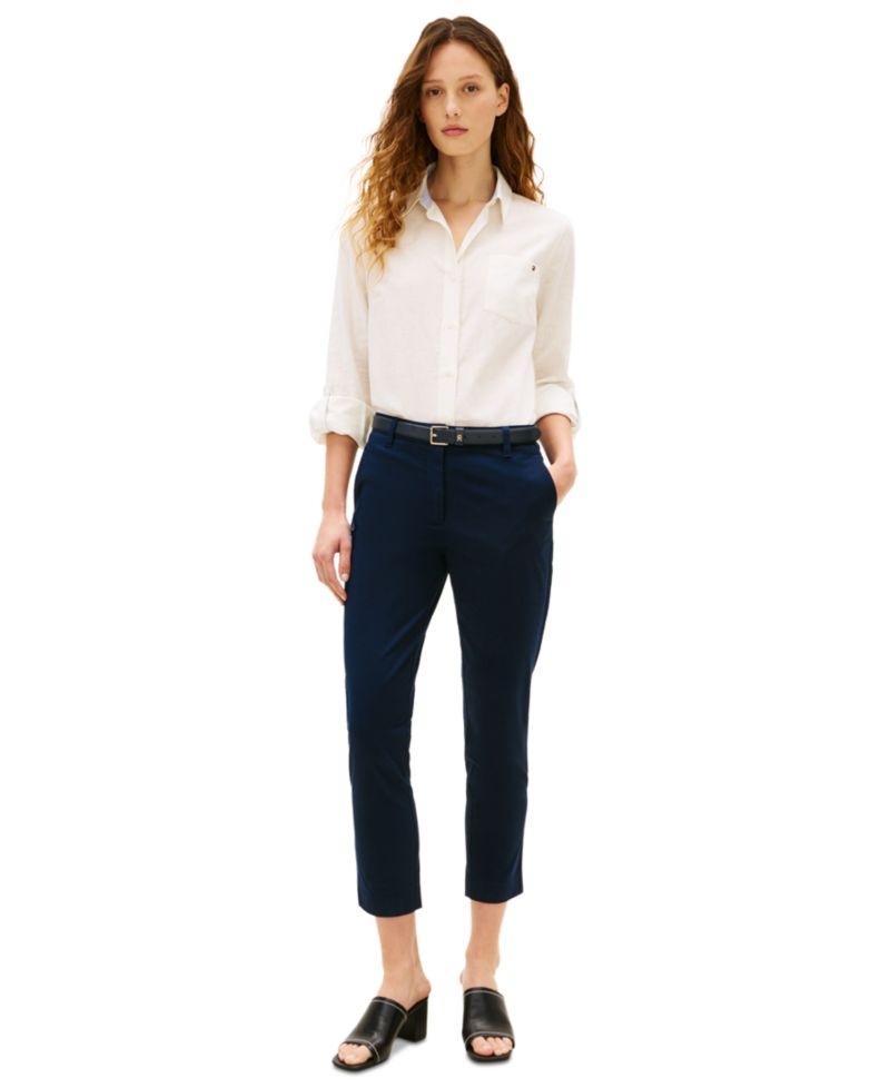 Women's Twill Slim Chino Pants