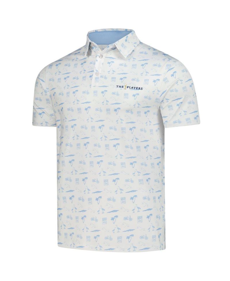 Men's Cream THE PLAYERS A1A Polo Shirt
