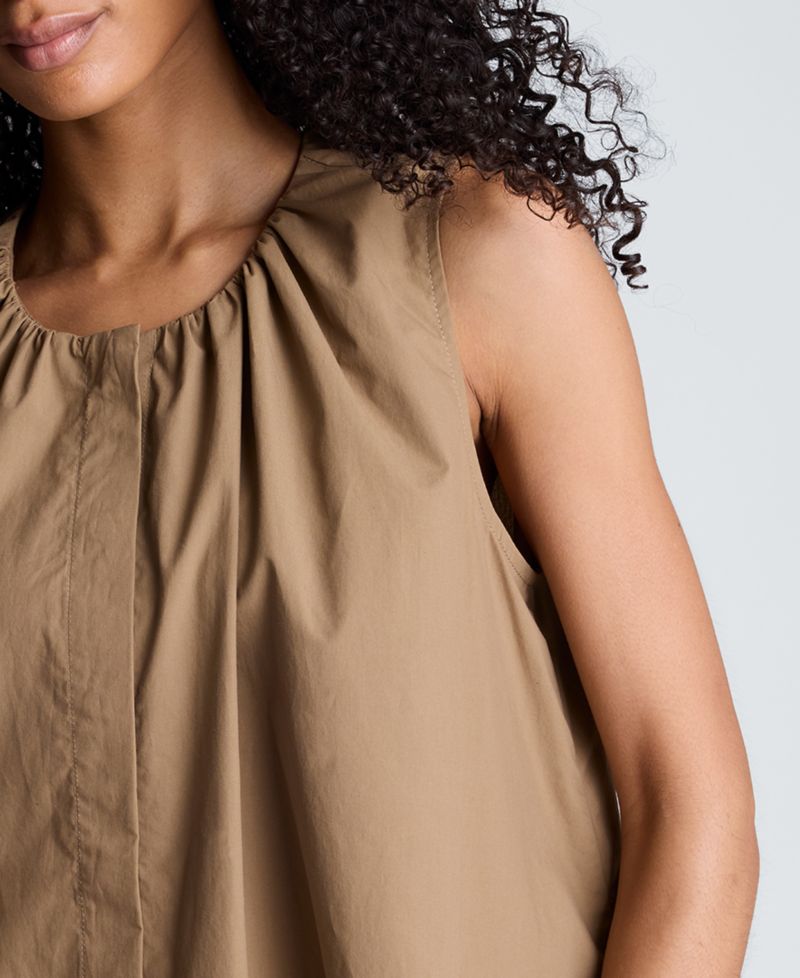 Women's High-Low Tent Poplin Top