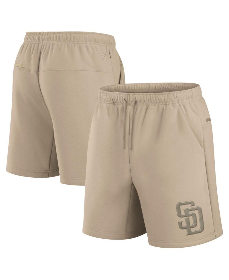 Men's and Women's Khaki San Diego Padres Elements Super Soft Fleece Shorts