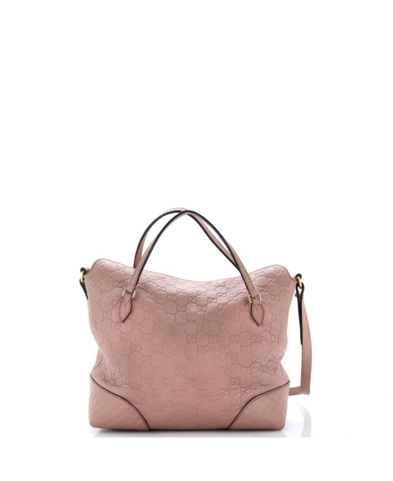 Medium Bree Convertible Top Handle Bag Guccissima Leather