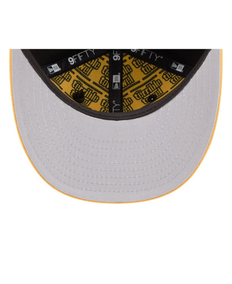Big Boys and Girls Black/Gold Pittsburgh Steelers 2026 NFL Draft Pre-Curved 9FIFTY Snapback Hat