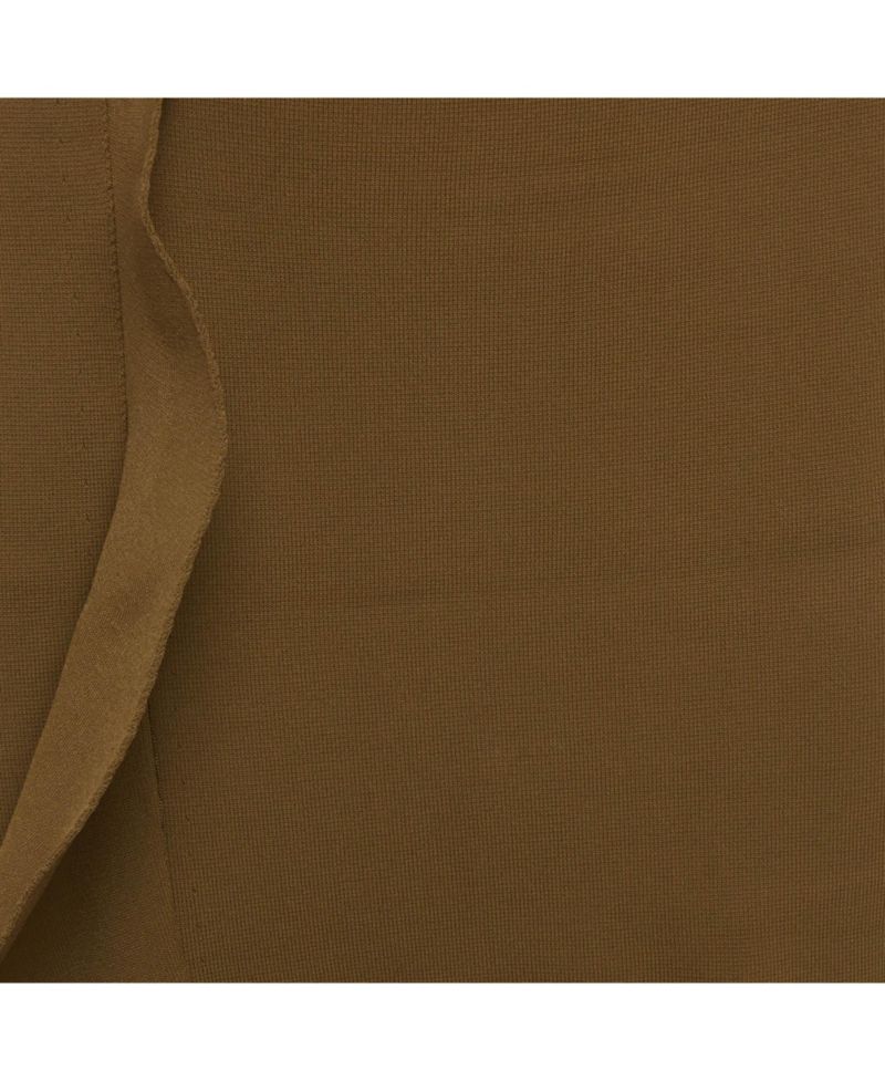 Women's Stretch Knit Asymmetric Ruffle Midi Skirt