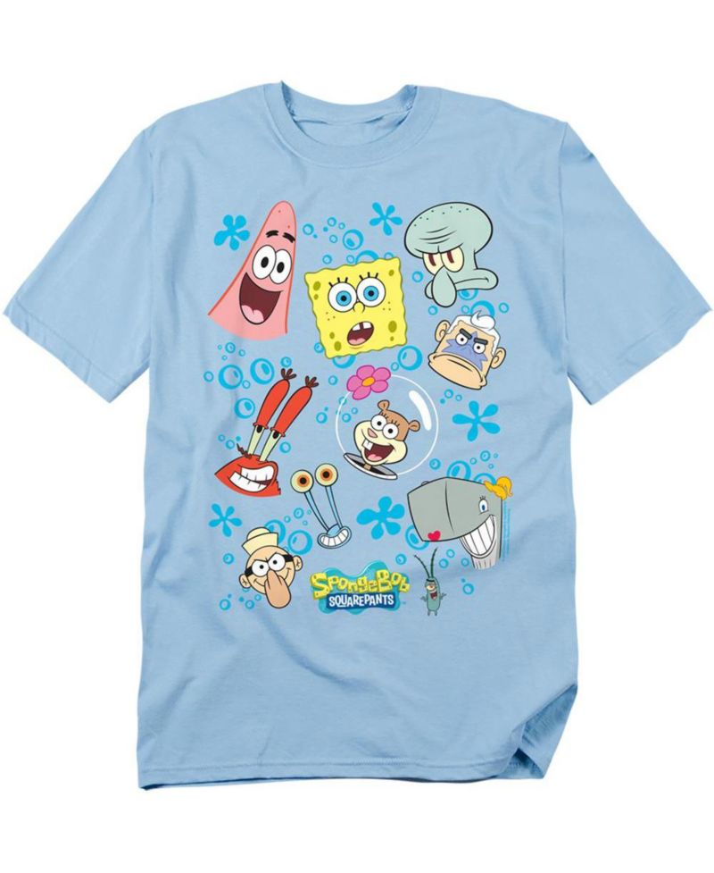 Men's Character Faces Graphic Crewneck T-Shirt