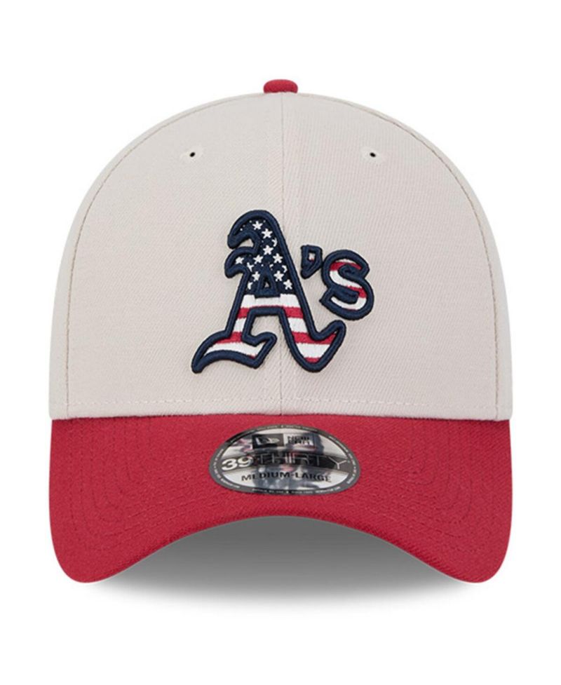 Men's Red Oakland Athletics 2024 Fourth of July 39THIRTY Flex Hat