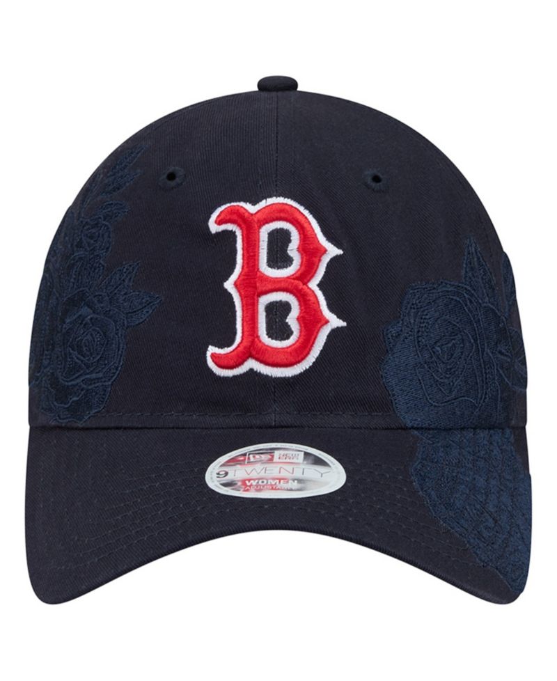 Women's Navy Boston Red Sox Roses 9TWENTY Adjustable Hat