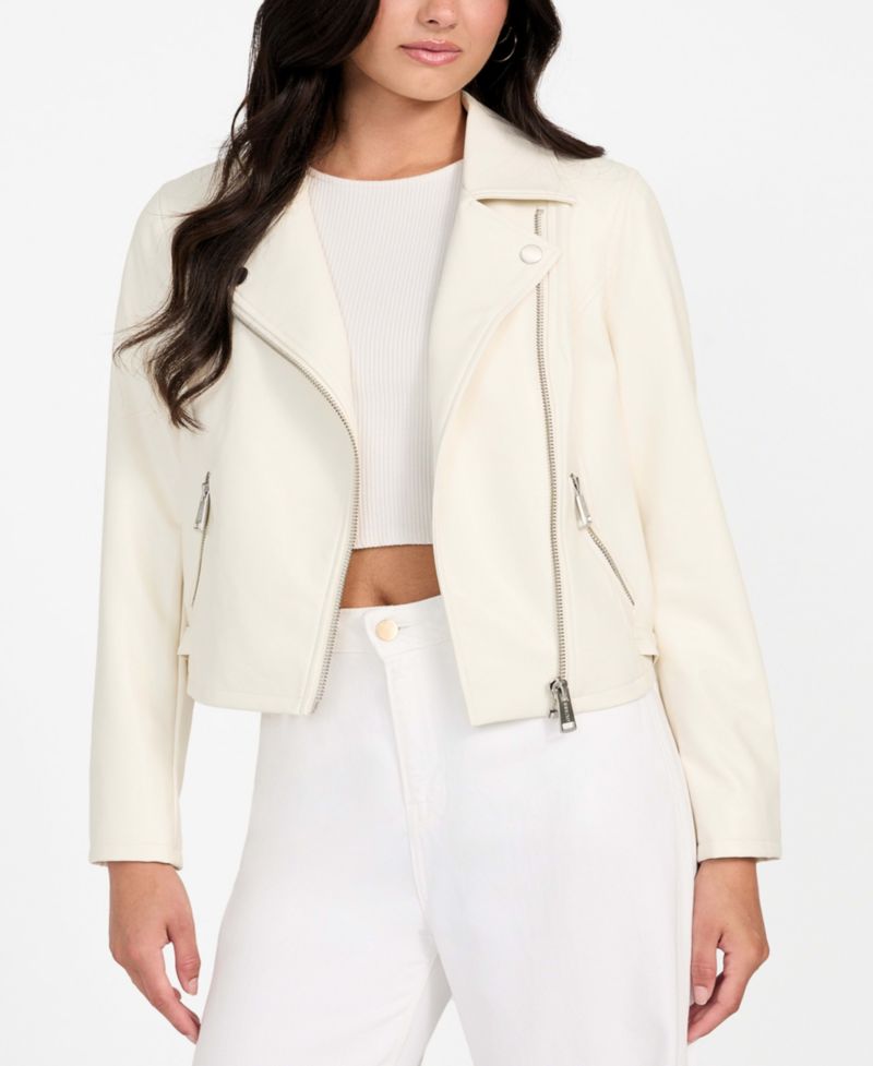 Women's Long Sleeves Moto Jacket