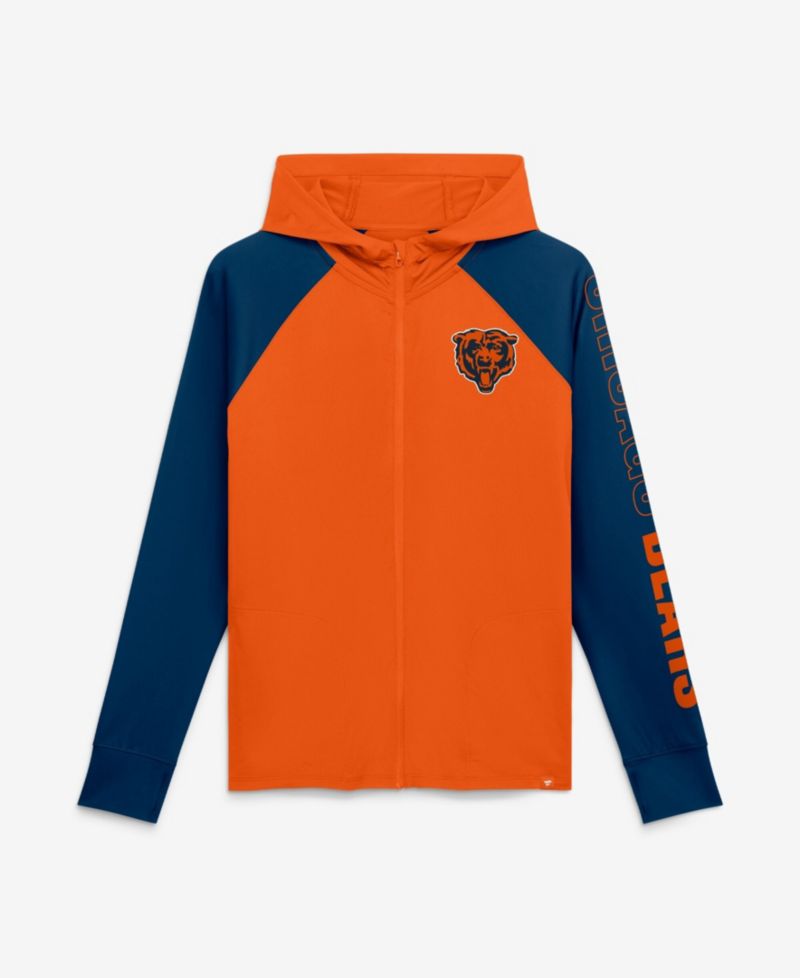Women's Chicago Bears Cornerback Blitz Full-Zip Raglan Hoodie