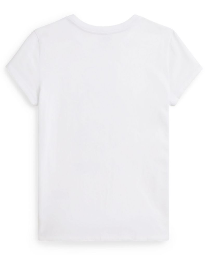 Girls' 7-16 Polo Bear Printed Short-Sleeve T-Shirt