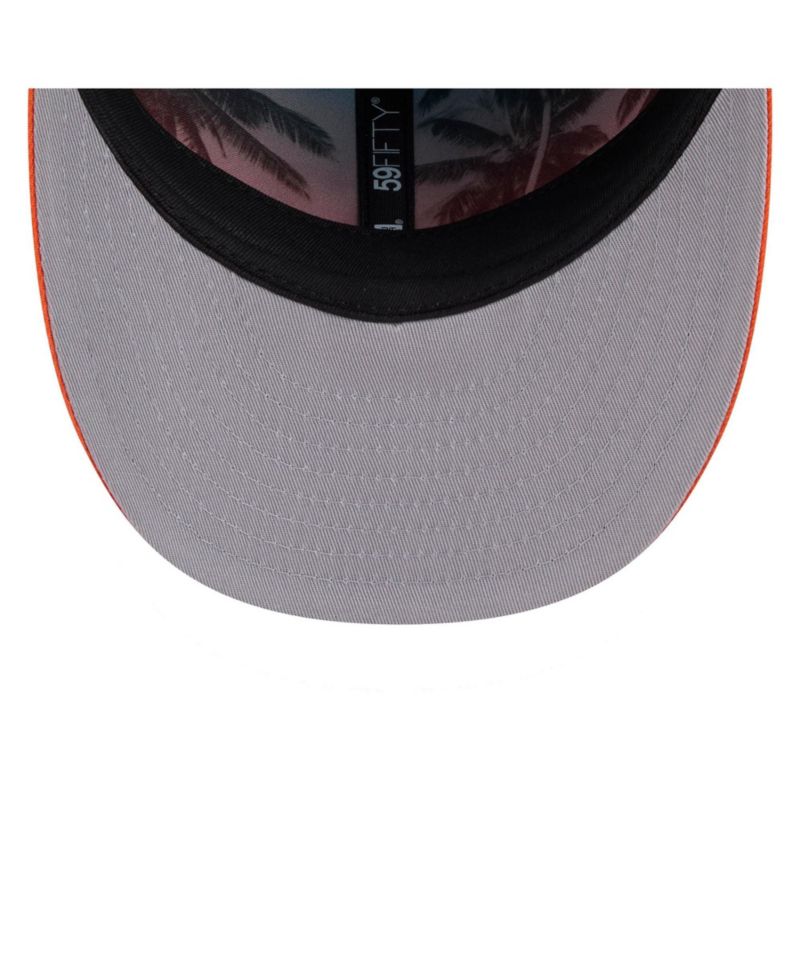 Men's Aqua/Orange Miami Dolphins 2026 NFL Draft Pre-Curved 59FIFTY Fitted Hat