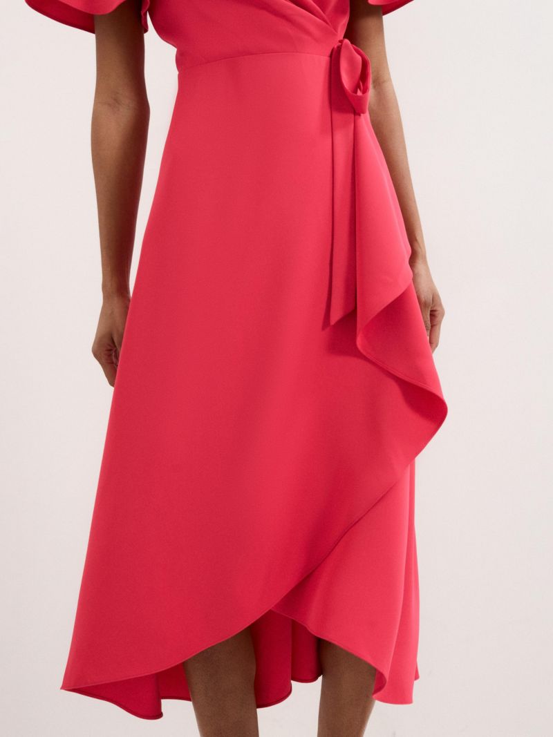 Women's Julissa Short Sleeve Wrap Midi Dress