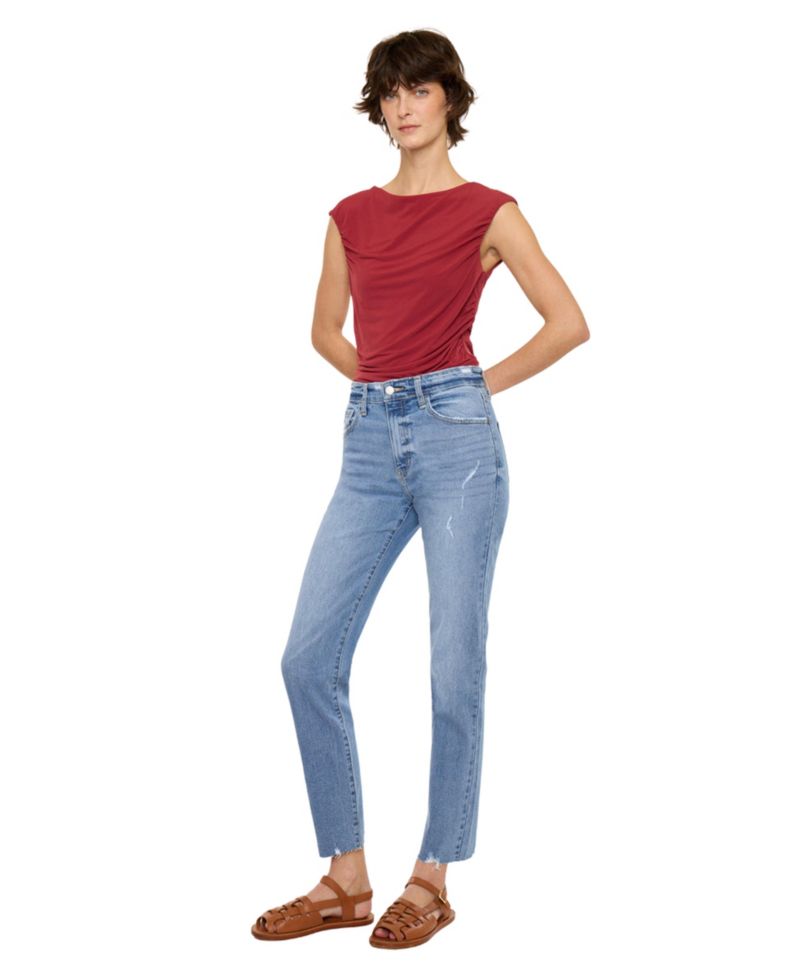 Women's Ariana High Rise Straight Jeans