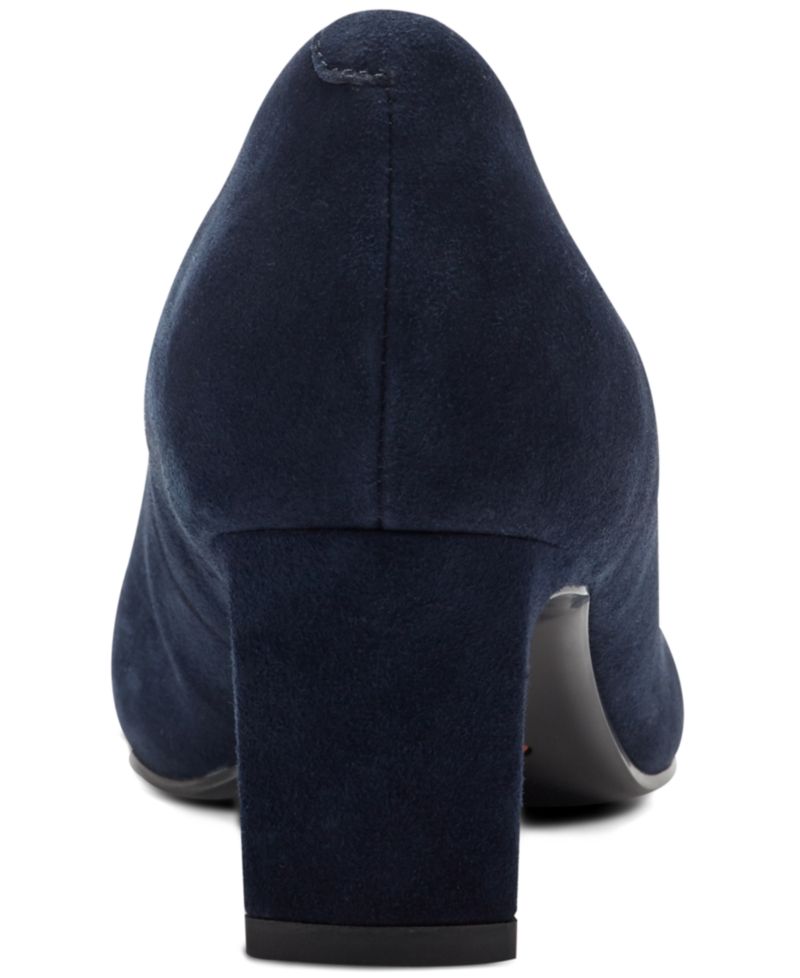 Women's Merida Total Motion Suede Block Heel Pumps
